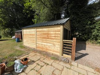 wooden garage Alton